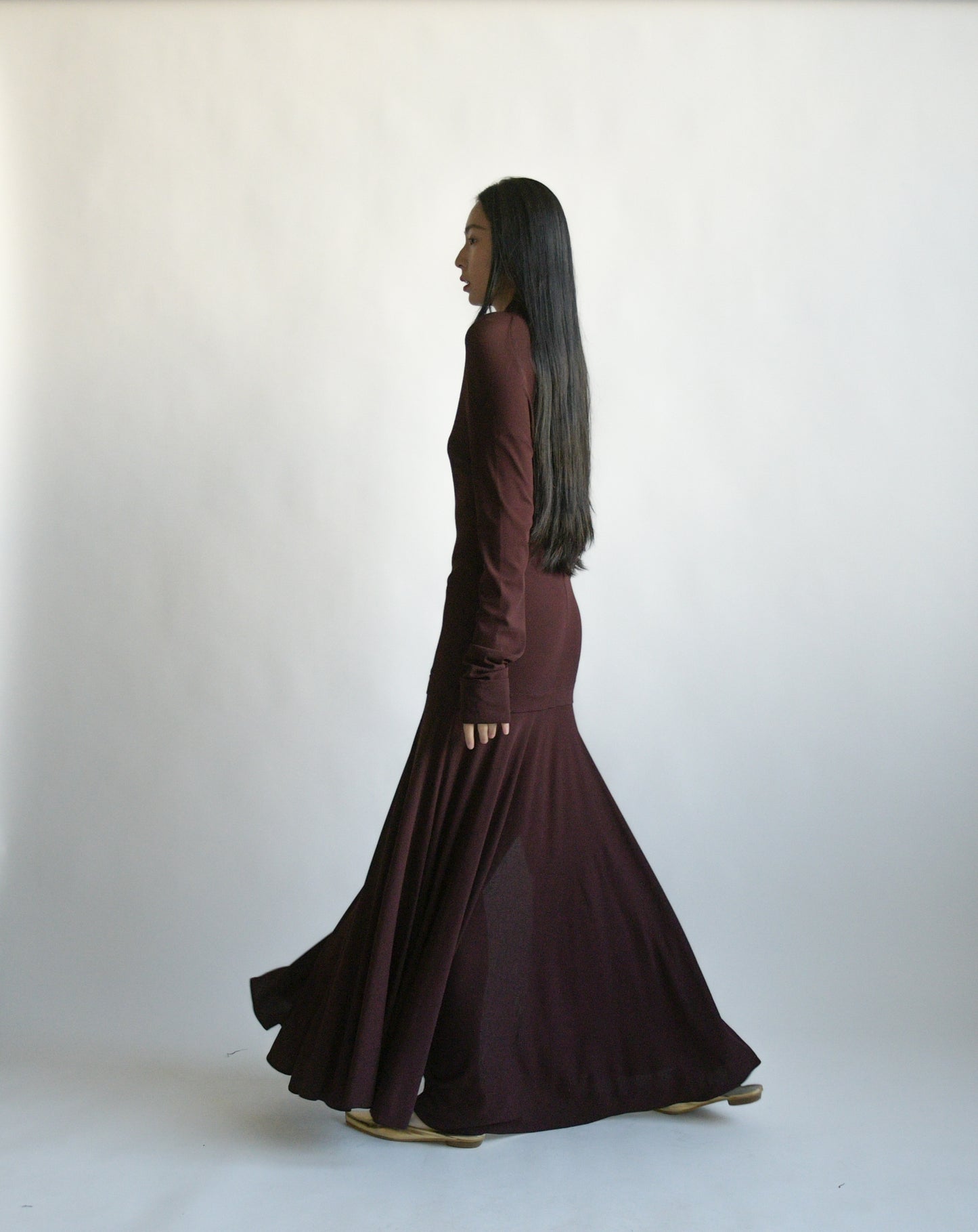 romeo gigli dropwaist jersey dress
