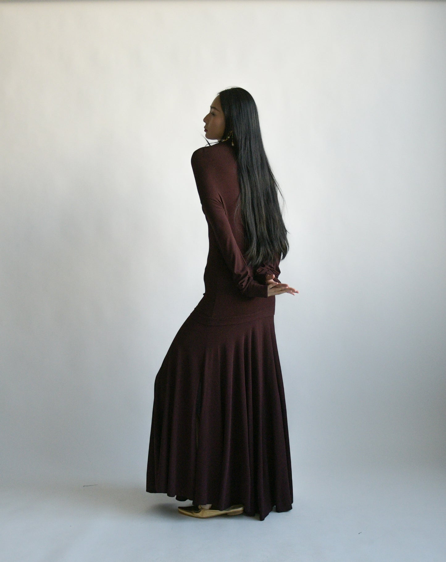 romeo gigli dropwaist jersey dress