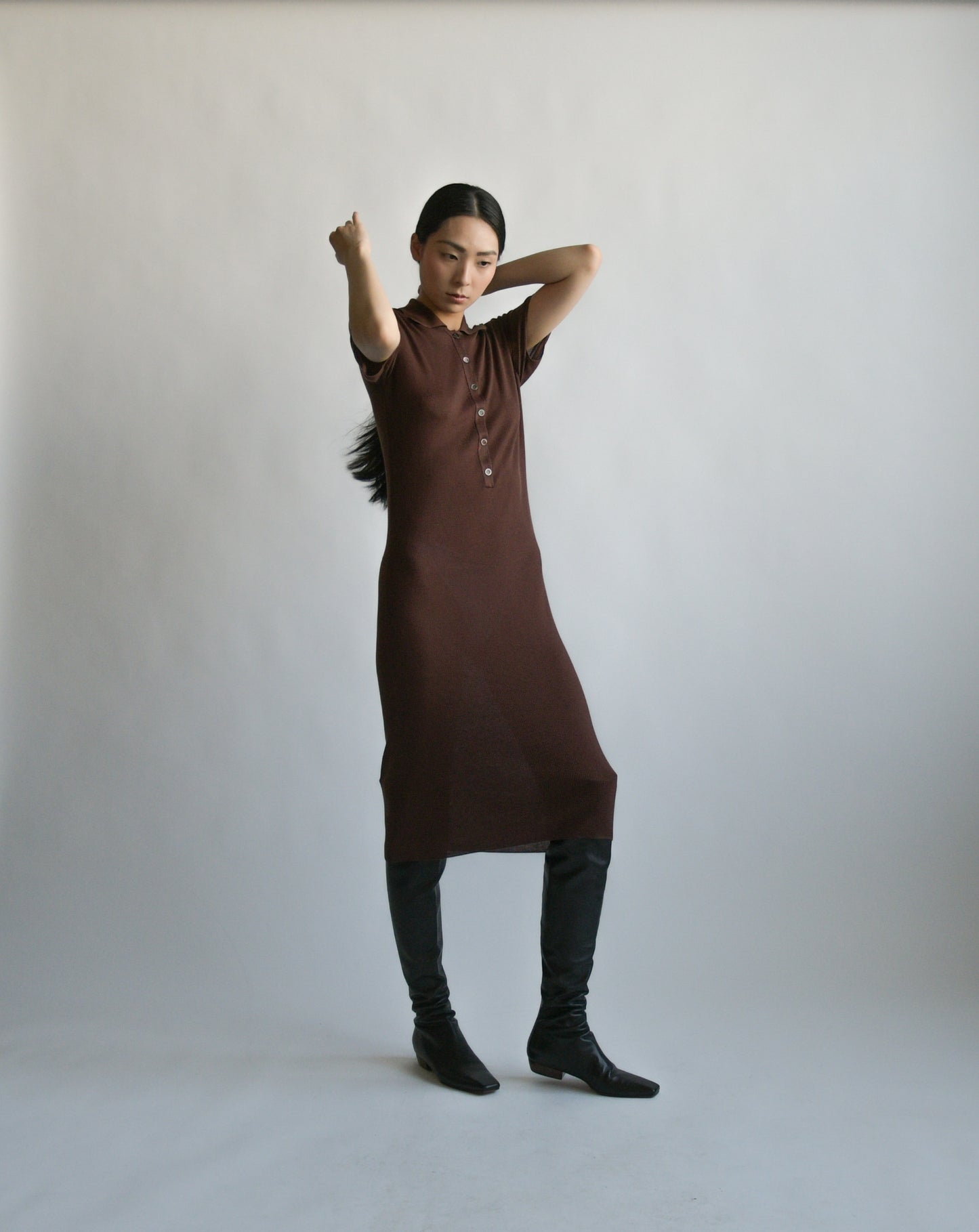 hermes ribbed dress