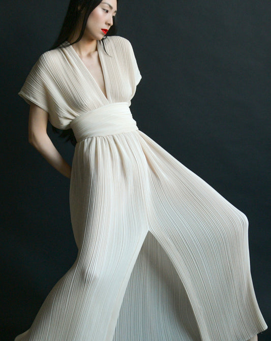 1978 halston plisse grecian dress