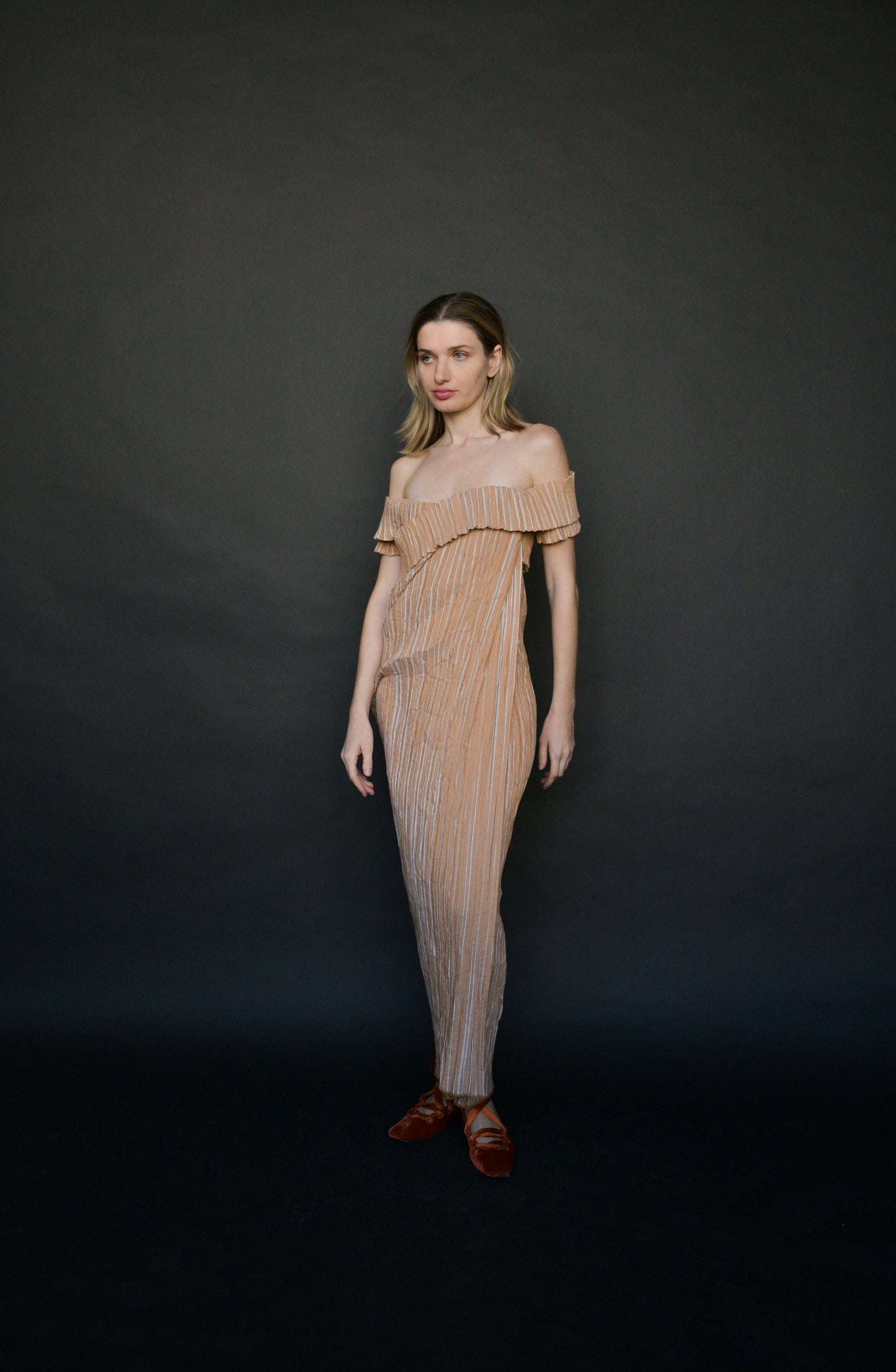 romeo gigli ss 1994 plisse dress
