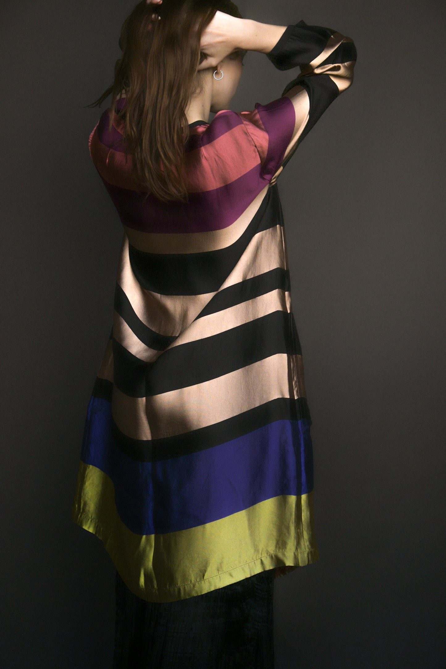 dries van noten ss 2015 reversible striped silk jacket