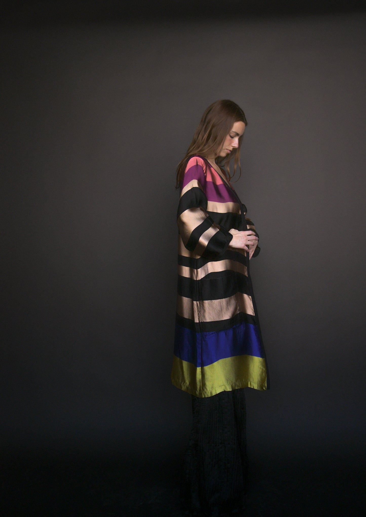 dries van noten ss 2015 reversible striped silk jacket