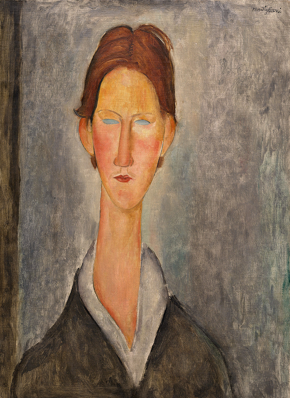 ann biederman sterling silver modigliani face brooch