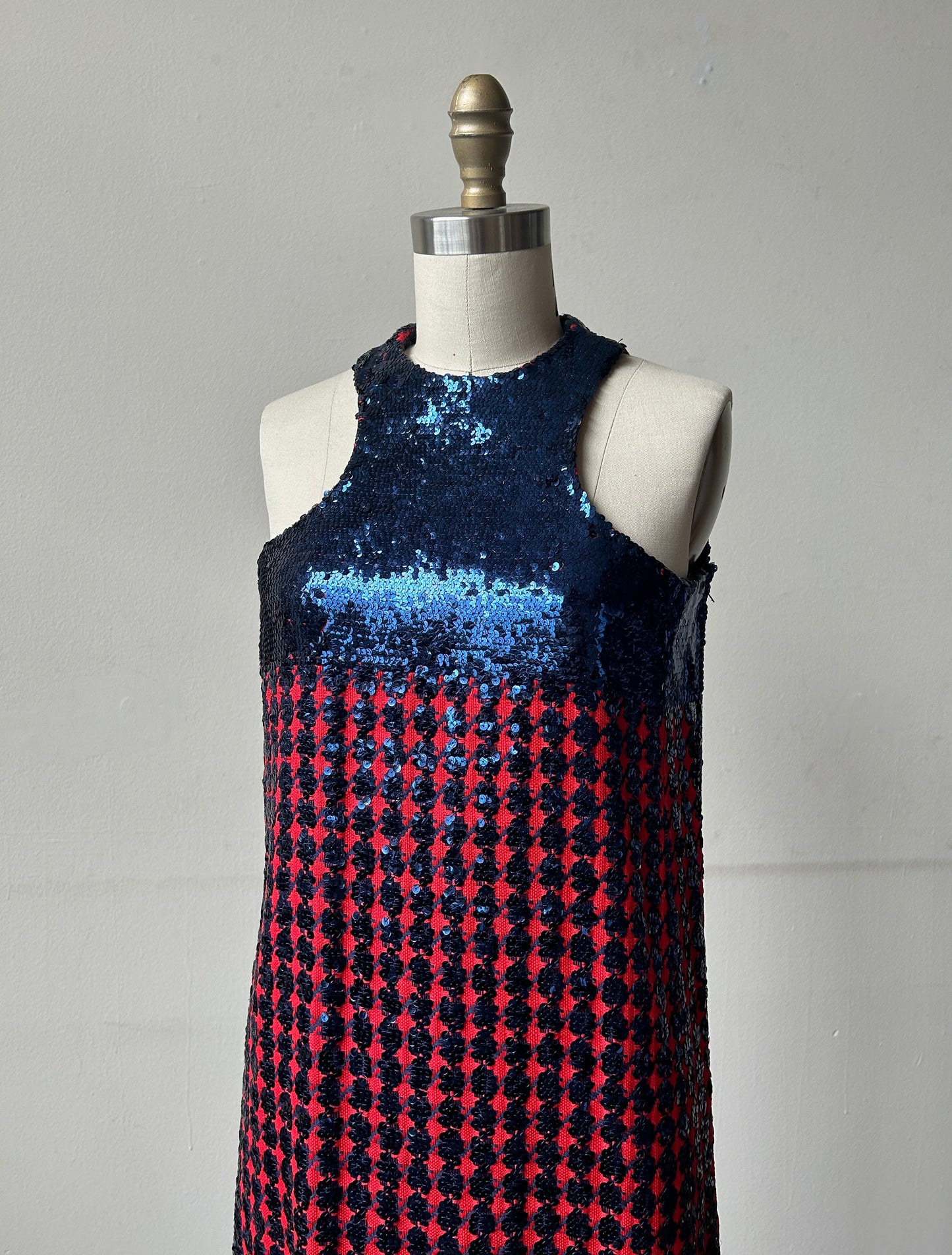 geoffrey beene 1960s sequin column dress