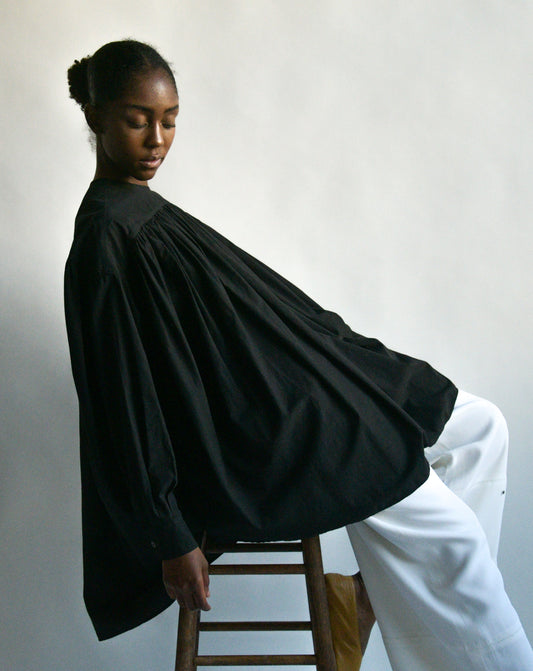 callaghan romeo gigli black smock top