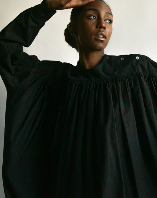 callaghan romeo gigli black smock top