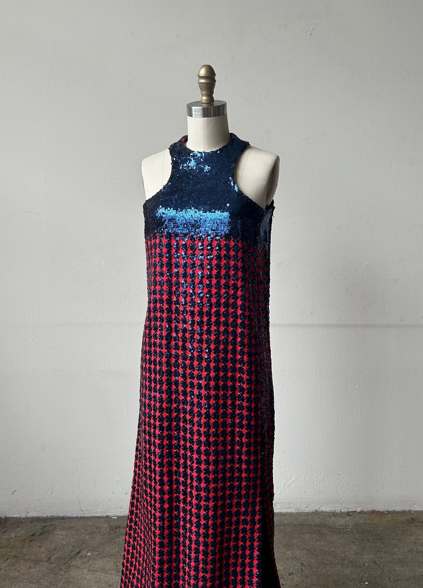 geoffrey beene 1960s sequin column dress