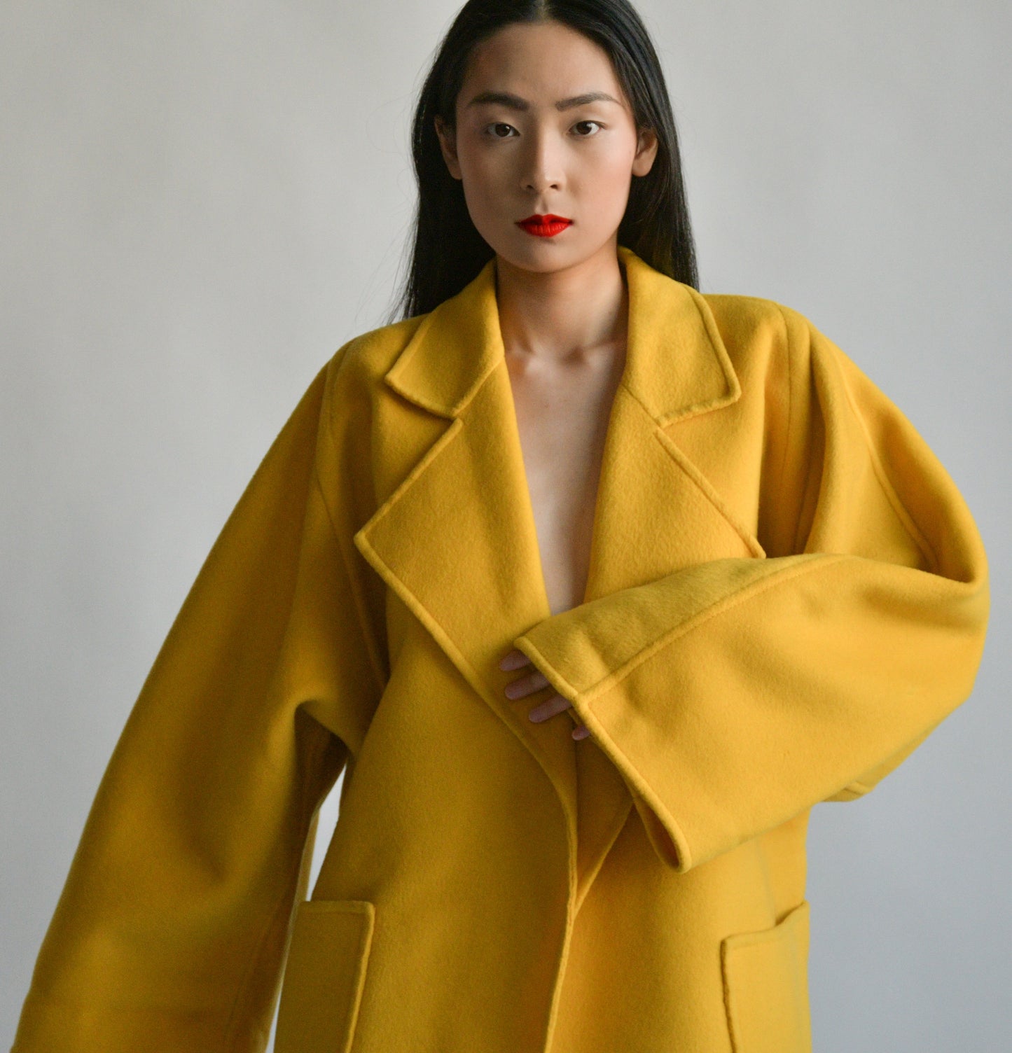 gianfranco ferre yellow coat