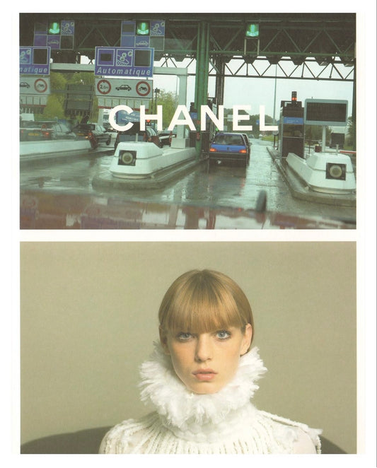 chanel fw 2001 black wool coat