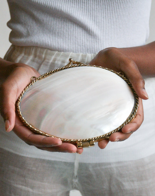 mother of pearl purse