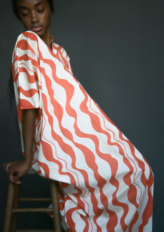 givenchy 1970s print caftan