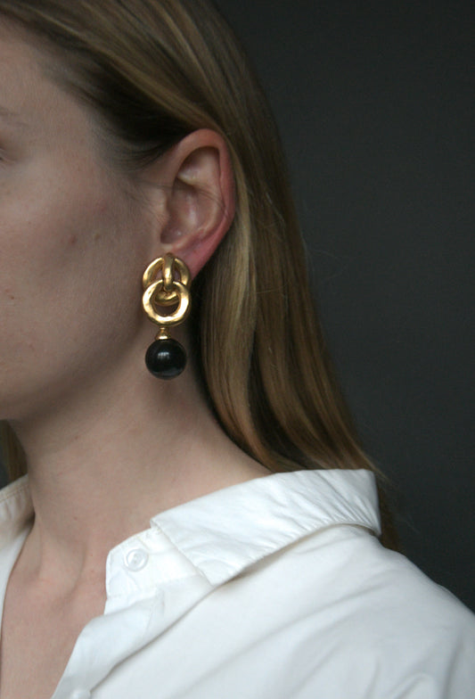 gold doorknocker earrings