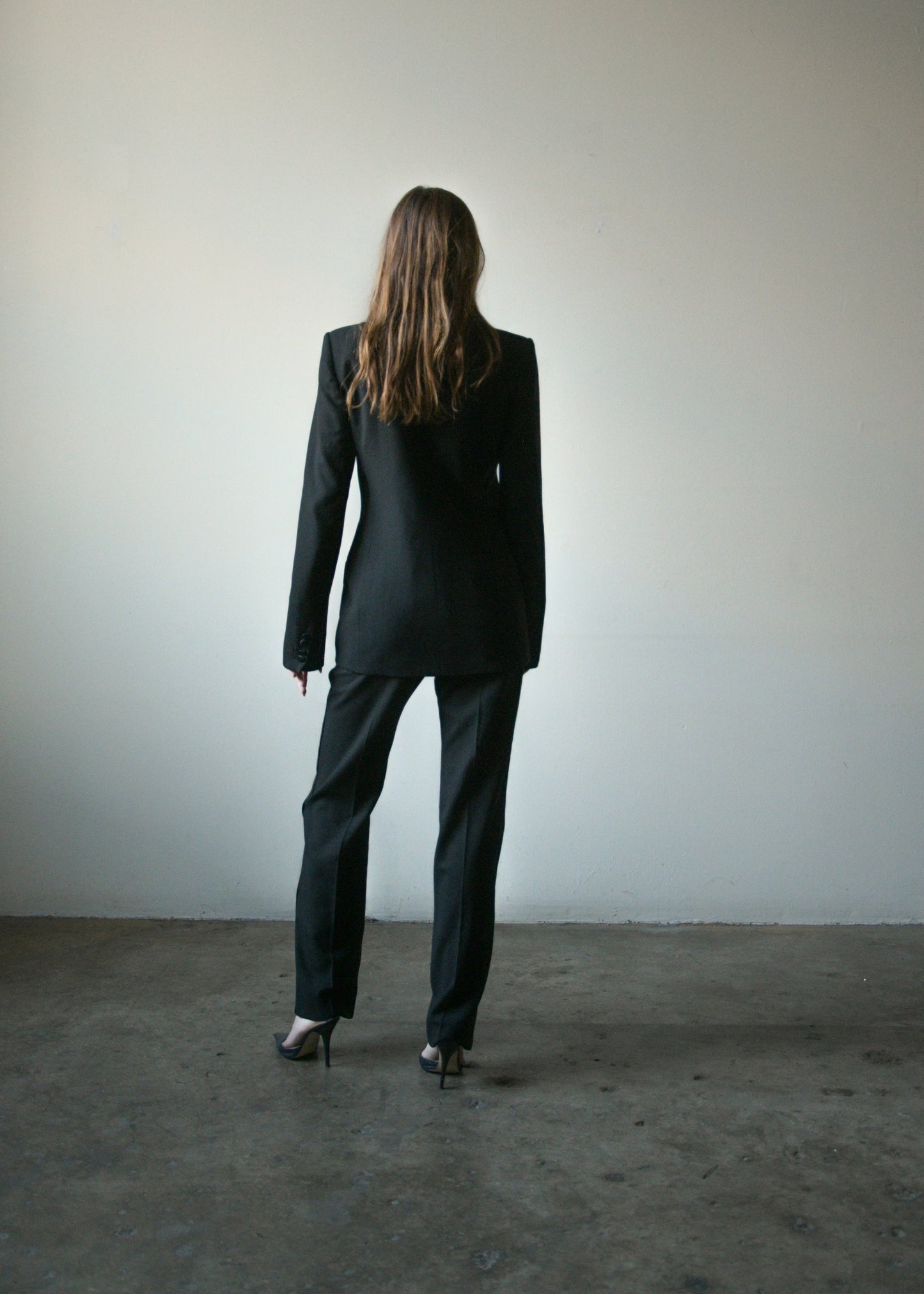 yves saint laurent black tuxedo suit