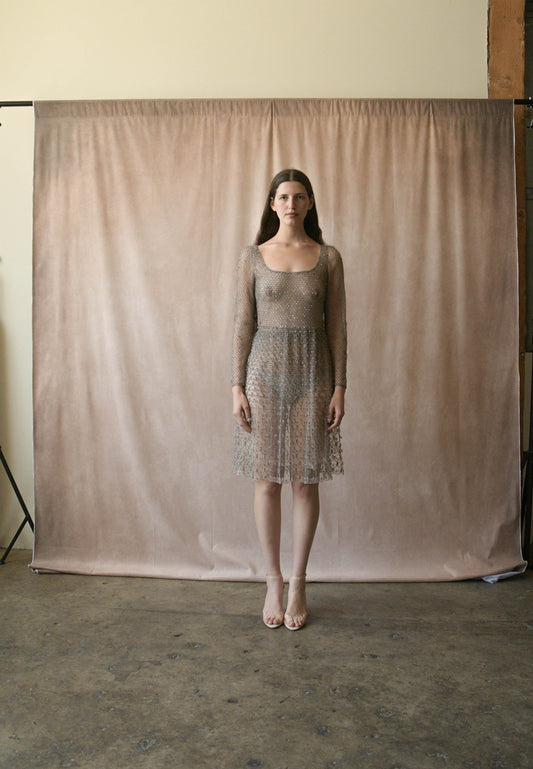 valentino rhinestone and bead embellished dress