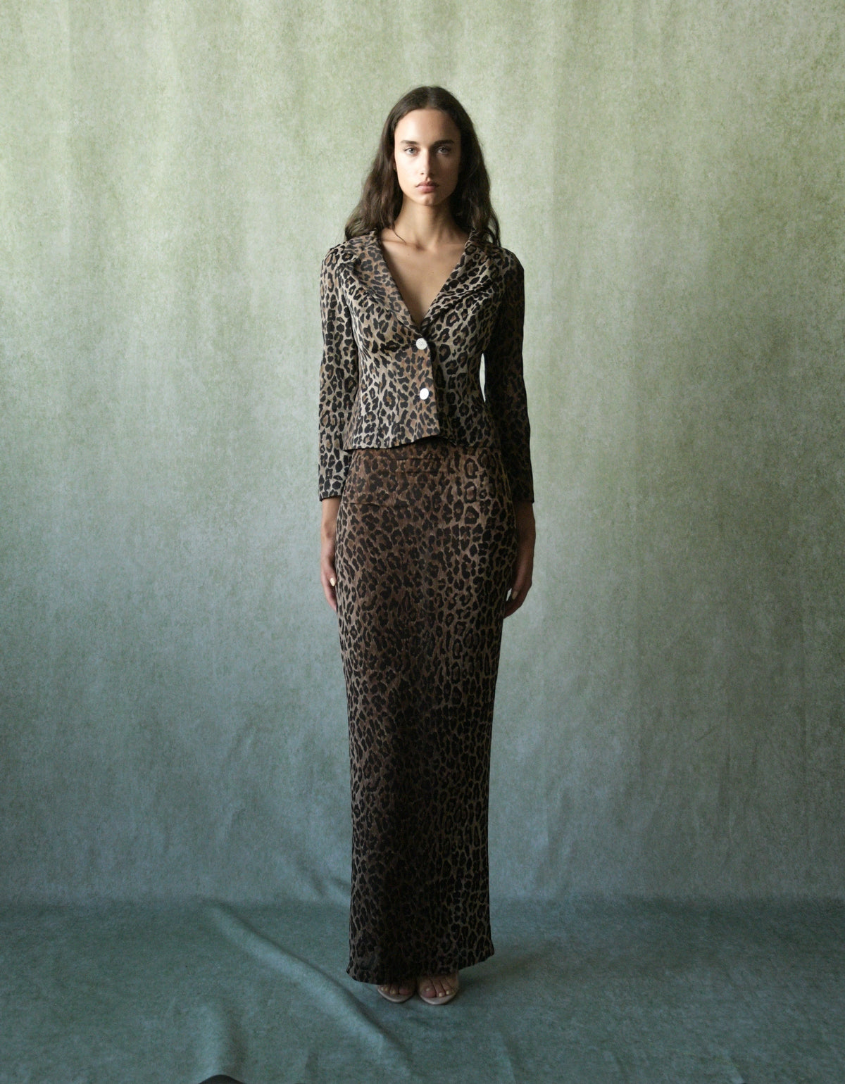 dolce gabbana ss 1997 leopard print suit
