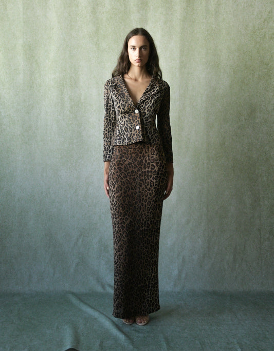dolce gabbana ss 1997 leopard print suit