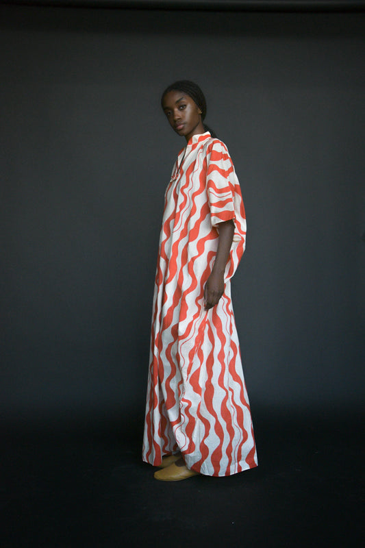 givenchy 1970s print caftan