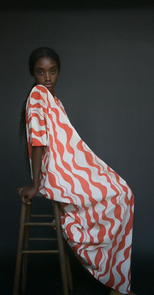 givenchy 1970s print caftan