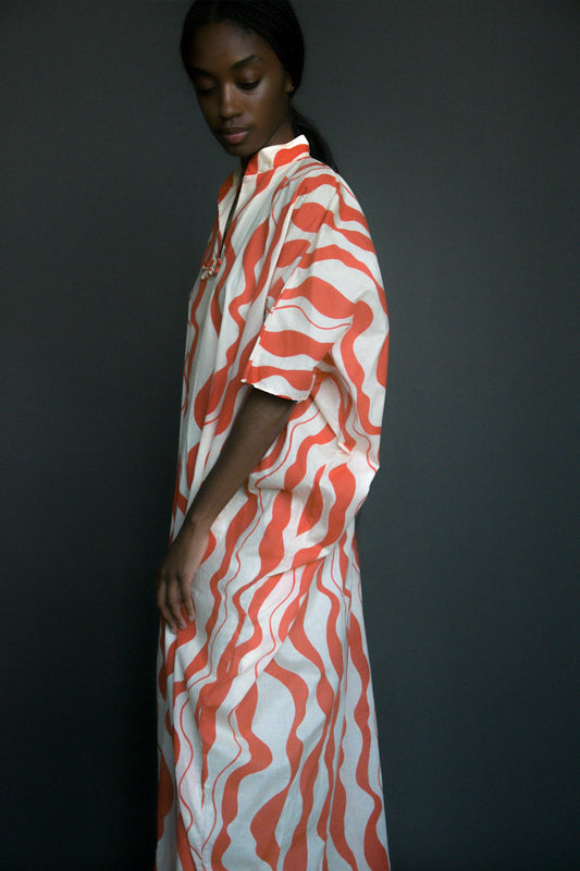 givenchy 1970s print caftan