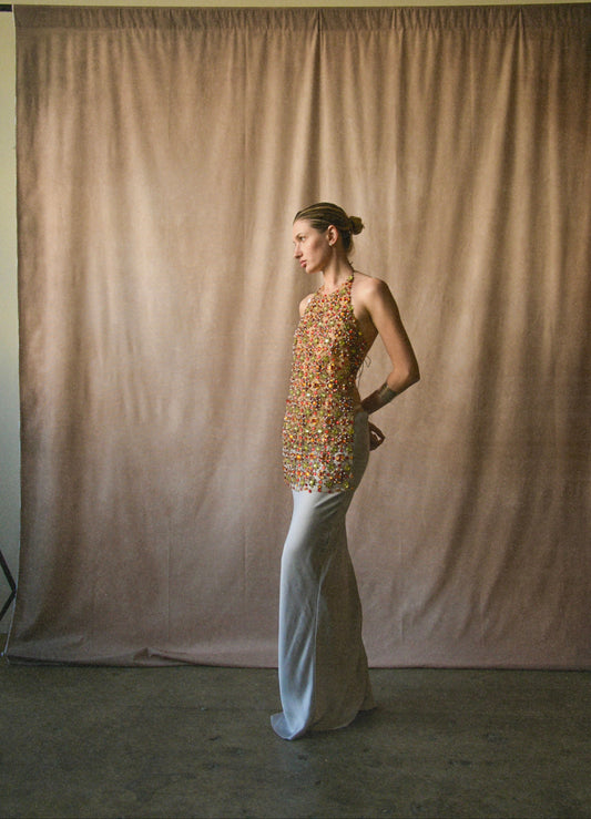 gianfranco ferre spring summer 2006 jeweled embellished backless top