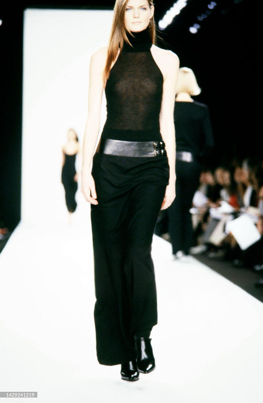 ralph lauren collection fall 2001 belt buckle skirt