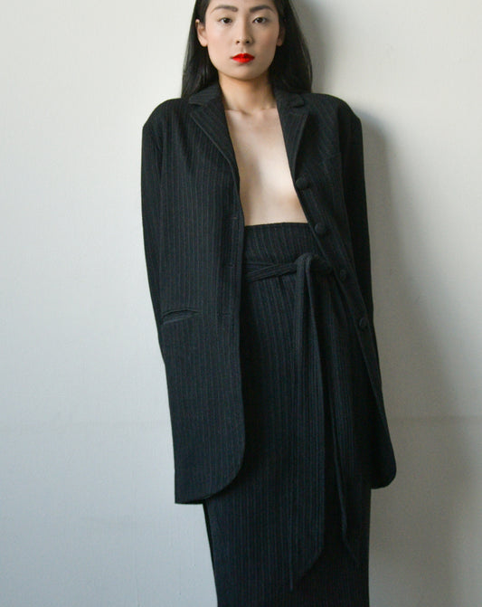 romeo gigli wrap skirt suit