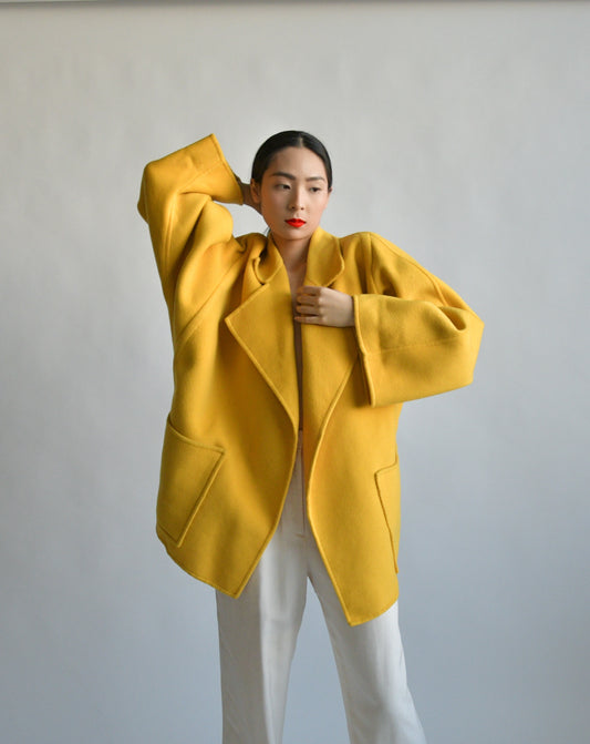 gianfranco ferre yellow coat