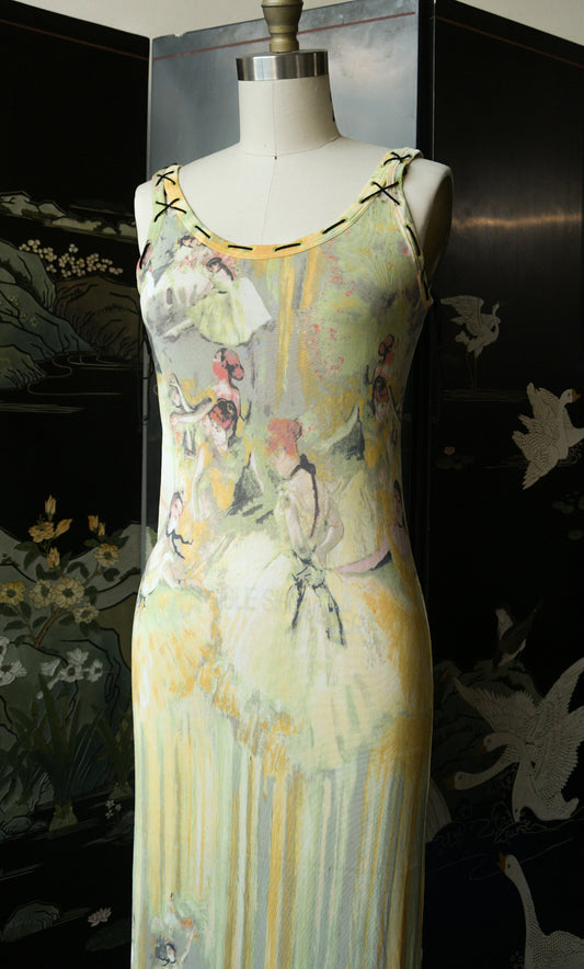 jean paul gaultier ss 2004 degas ballerina print dress