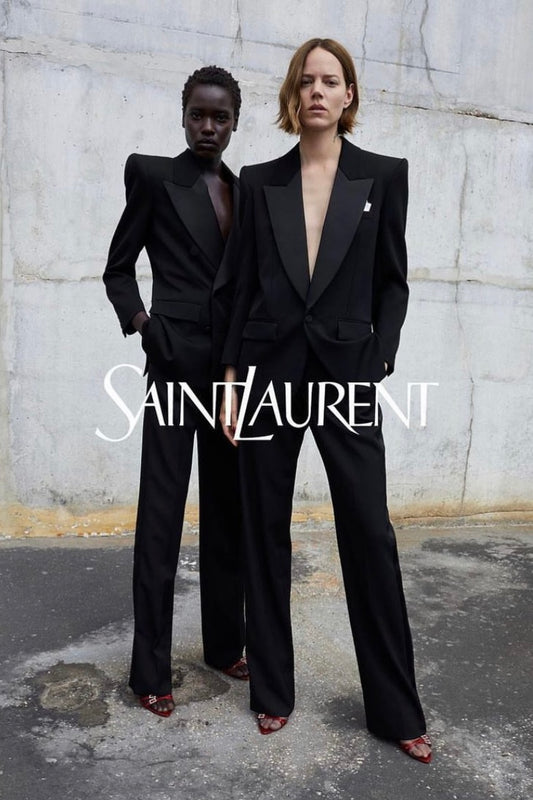 yves saint laurent black tuxedo suit