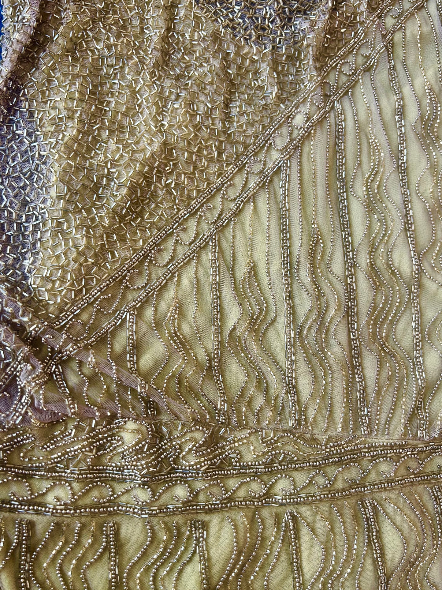 bob mackie spring 1992 gold beaded halter dress