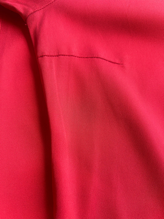 romeo gigli resort 1986 burgundy red off shoulder midi dress