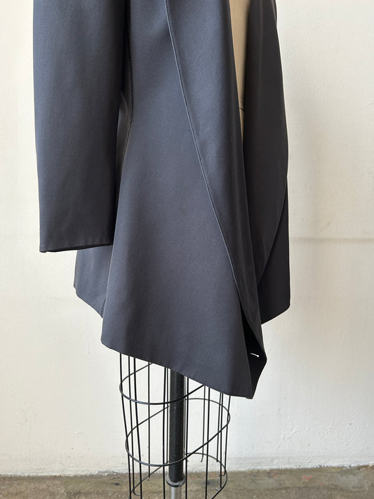 claude montana asymmetric wrap blazer